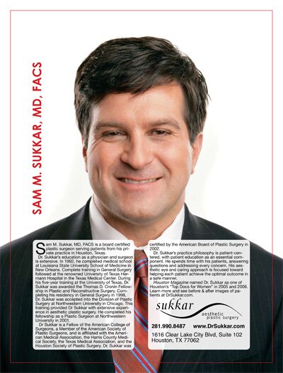 Article on Houston Plastic Surgeon Dr. Sukkar