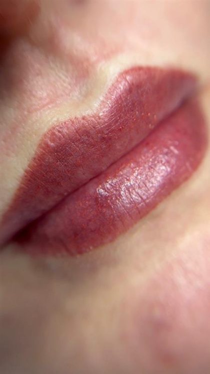 Lip Blushing Before & After Image