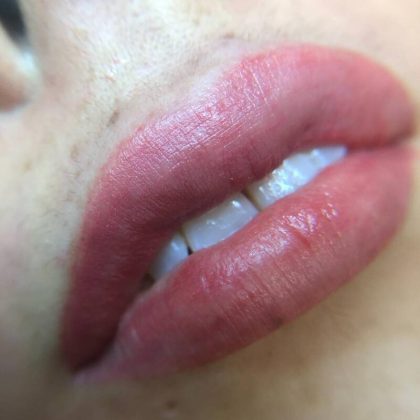 Lip Blushing Before & After Image