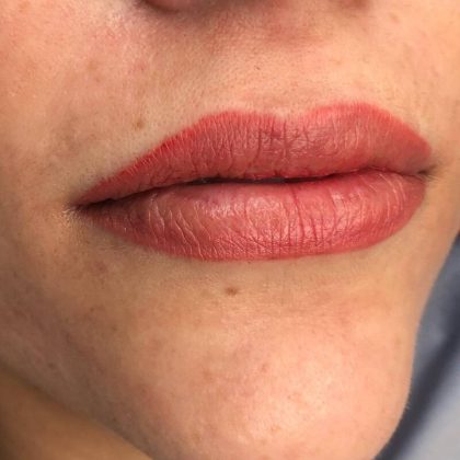 Lip Blushing Before & After Image