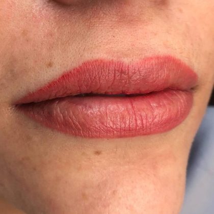 Lip Blushing Before & After Image