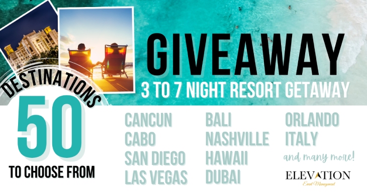 Giveway - Elevated Vacations